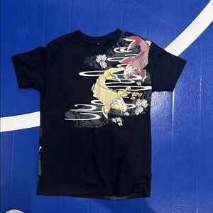 Kids Black Graphic T-Shirt